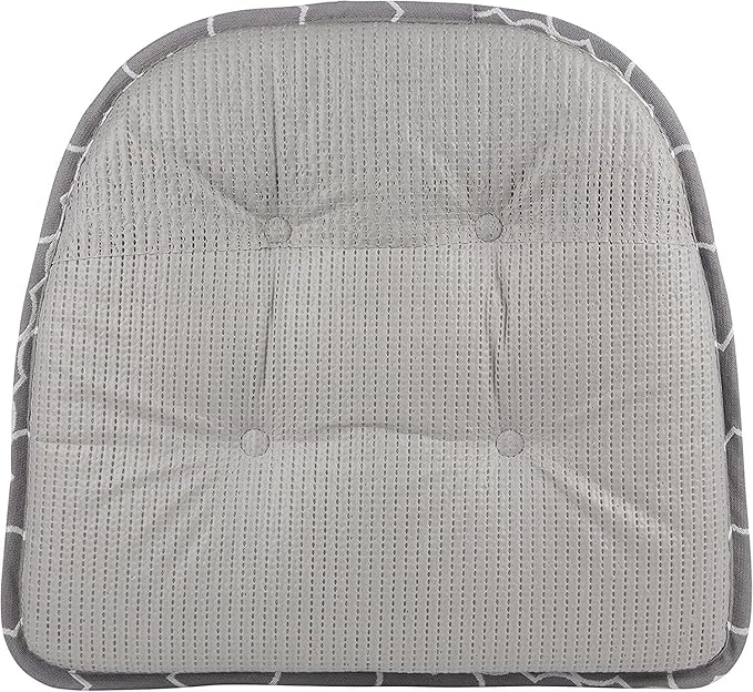 Non-Slip Chair Cushions, Assembled in USA, U-Shaped Skid-Proof Seat Pads for Dining Room, Kitchen, Office, 15"x16"