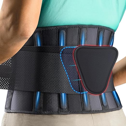 Back Brace for Lower Back Pain Relief - Adjustable Lumbar Support Belt for Sciatica, Herniated Disc, Scoliosis - Breathable Mesh Lower Back Support with Removable Pad - For Men and Women (X-Large)
