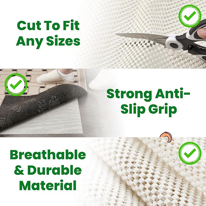 ECOHomes Couch Cushion Grip Pad, Couch Cushion Non Slip Pads Keep Sofa Cushions from Sliding - Anti Slip Sofa & Patio Grips Mattress Gripper Stopper Stop Slide & Prevent Sliding (Loveseat [2PCs Pack])