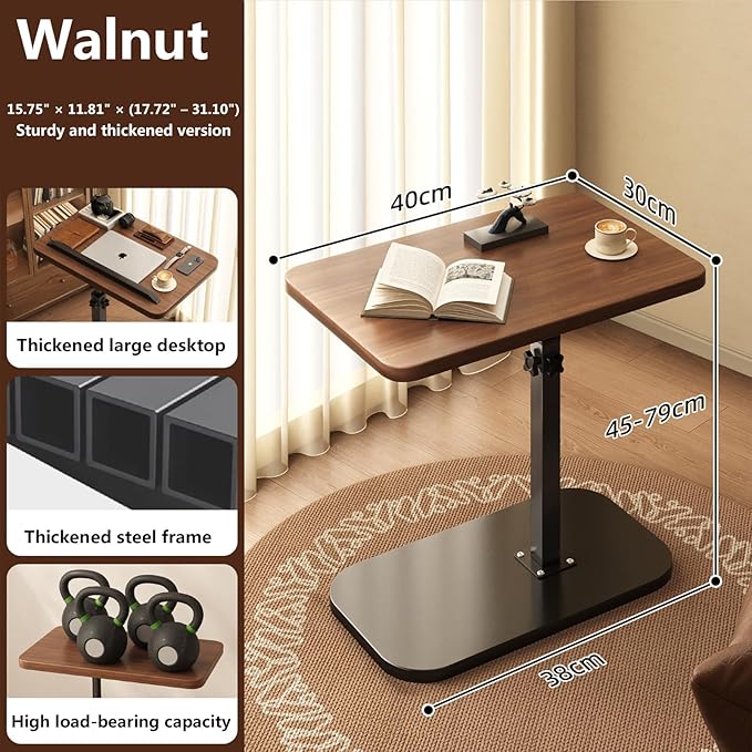 Portable Laptop Stand, ergonomically Adjustable Height Stand, 360-degree Rotating Desktop, Suitable for Home use, Balcony, Sofa, Bedside, Student Dormitory Storage Rack