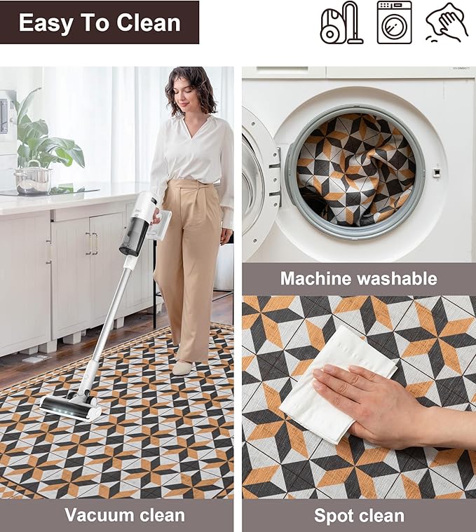chakme Office Chair Mat for Hardwood Floor, 60"x45" Easy Glide Computer Desk Mat Protector for Rolling Chair Under Desk Rug Nonslip Backing, Machine Wash, (Plaid)