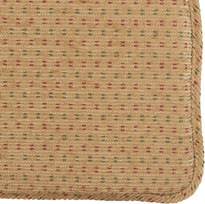 Klear Vu Raindrop The Gripper Non Slip Chair Cushions, Soft & Comfortable Seat Pad, Sitting Pillow for Kitchen, Dining or Office, 8 Count (Pack of 1), Natural