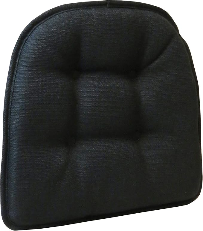 Non-Slip Chair Cushions, Assembled in USA, U-Shaped Skid-Proof Seat Pads for Dining Room, Kitchen, Office, 15"x16"