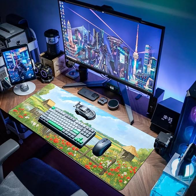 Desk Mat Mouse Pad Gaming Desk Pad XL Large Mouse Mat Office Decor Accessories (Countryside)