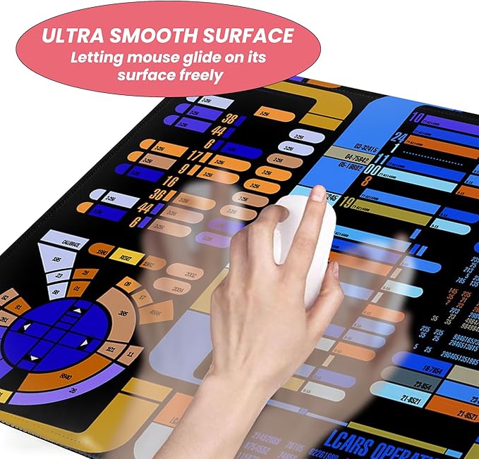 Large Gaming Mouse Pad, Desk Mat Extended XXL Keyboard Desk Pad with Non-Slip Base, 31.5x11.8 inch Black Gamer Mousepad for Office, Home & Gaming Room Decor (Spaceship Sci-f-5)
