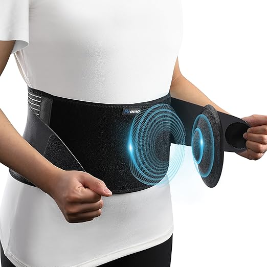 Abdominal Binder with Pressurized Strap & 3D Pad for Umbilical Hernia Support,Adjustable, Discreet Under Clothing, Discreet for Men & Women