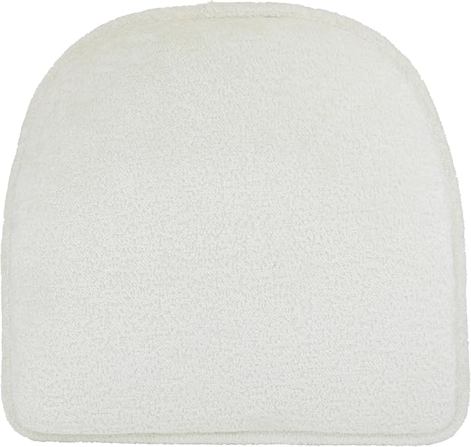 Klear Vu Raindrop The Gripper Non Slip Chair Cushions, Soft & Comfortable Seat Pad, Sitting Pillow for Kitchen, Dining or Office, 2 Count (Pack of 1), White