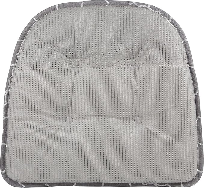 Non-Slip Chair Cushions, Assembled in USA, U-Shaped Skid-Proof Seat Pads for Dining Room, Kitchen, Office, 15"x16"