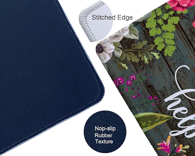 Mouse Pad Fashion Funny Wording Maybe Swearing Will Help Words of Wisdom Keep Calm Non-Slip Rubber Base with Stitched Edges for Gaming Office Home and Travel, 9.5×7.9×0.12 inches