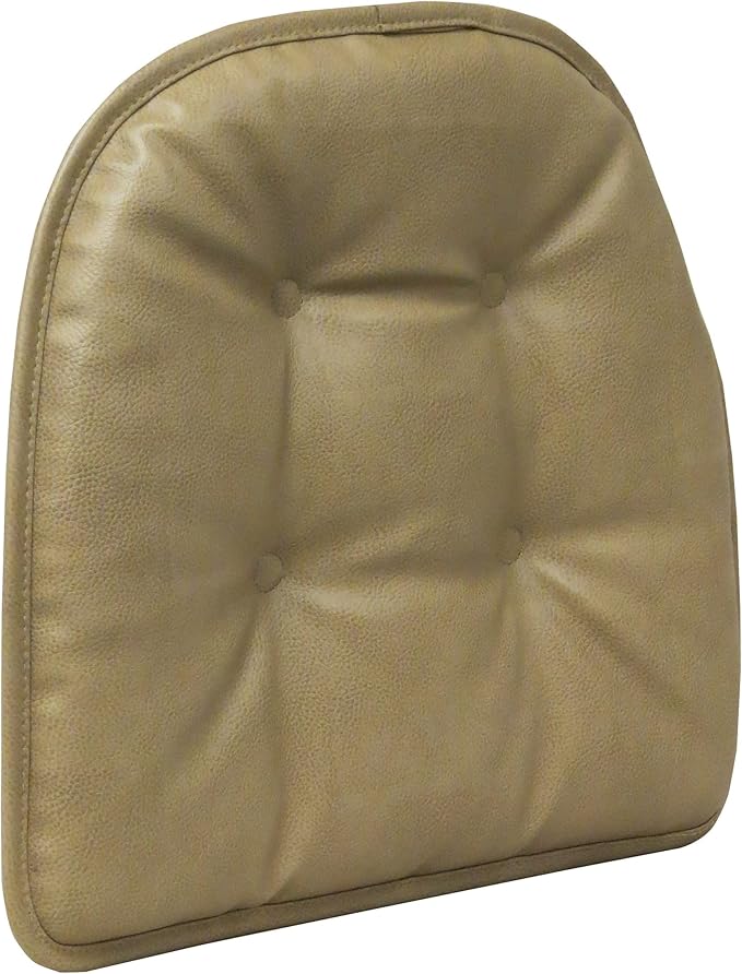 Non-Slip Chair Cushions, Assembled in USA, U-Shaped Skid-Proof Seat Pads for Dining Room, Kitchen, Office, 15"x16"