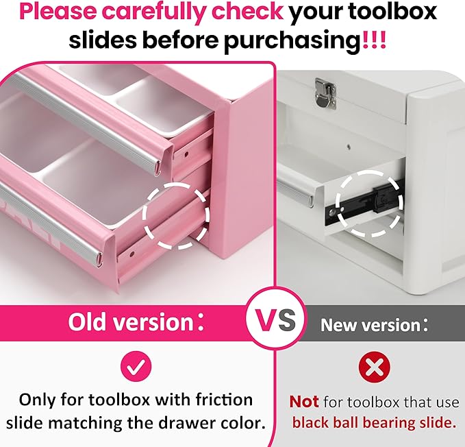 6 Pcs Tool Box Organizer Tray Divider Set For Kobalt 2-Drawer Mini ToolBox, Tool Desk Drawer Organization, Pefect for Storing Small Gadgets, Toolbox accessories (Only compatible with the old version.)