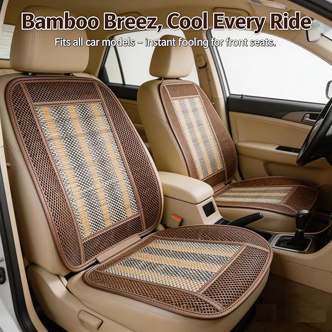 Autopeck Cooling Car Seat Covers Protector Cushion Standard Size Full Air Flow Ventilated Cover Pad Mat Breathable for Car Seat Driver Auto Chair Pads(Auotick is an Upgraded Version)
