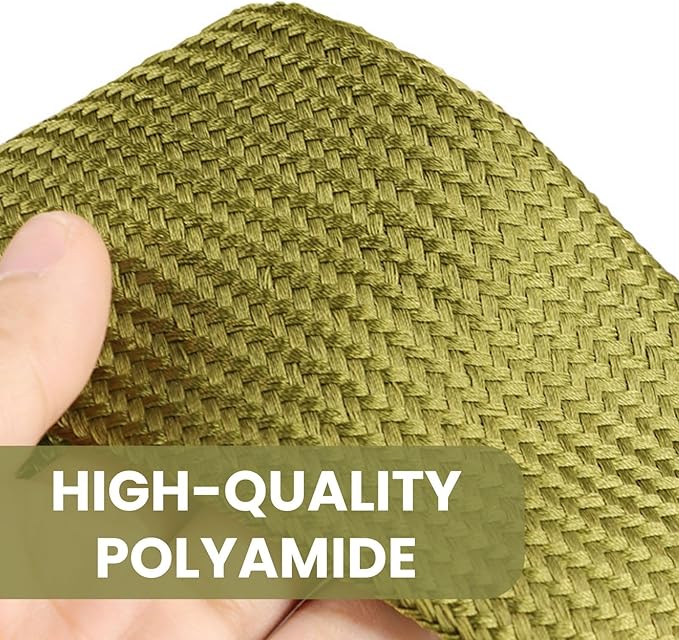 5/8" Nylon Braided Cable Sleeve for Hydraulic Cord Tig Welding Cable Cord Audio Video Cable Management, Wire Loom Cord Wrap Wire Sleeve Protector from Cat Dog Chewing (Green, 25FT)