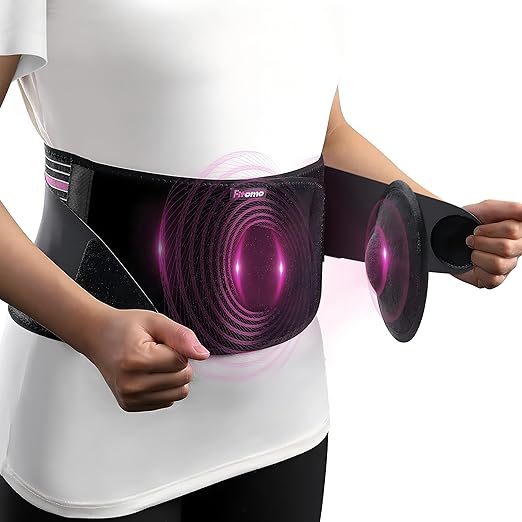 Front-Wearing Umbilical Hernia Belt, Unisex, 3D Dome-Shaped Hernia Support Pad, Adjustable with Removable Pads & Extra Straps for Abdominal Pressure, Lumbar Support, Skin-Friendly & Discreet, L/XL