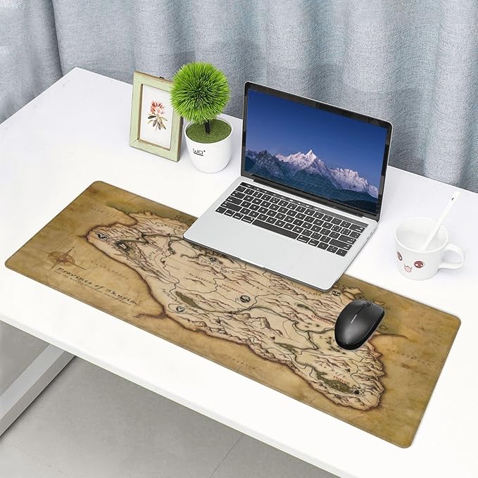 Generic Mouse Pad Non-Slip Rubber Base Mouse Pad Waterproof Desk Writing Mat for Office Home 12x31.5in, Black5