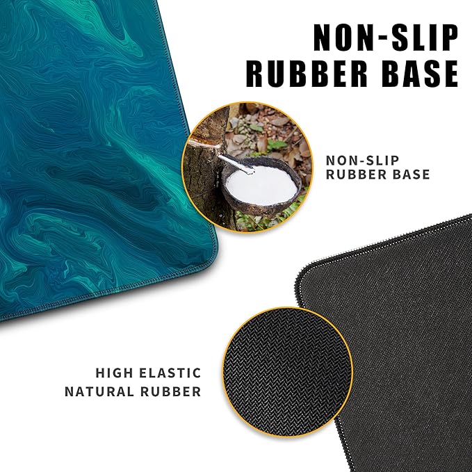 Mouse Pad Desk Pad Mat Extra Large Mousepad Gaming (31.5x11.8 in), Home Office Decor Stitched Edges Smooth Surface Non-Slip Bottom