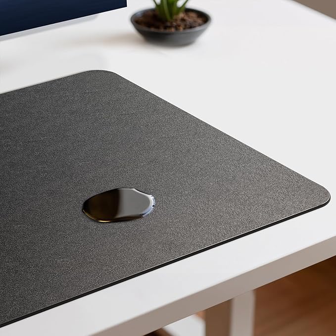 Jotsome Leather Desk Pad Mat, Non-Slip Desk Blotter Pad - Desk Protector for Office, Home, Laptop, and Desktop