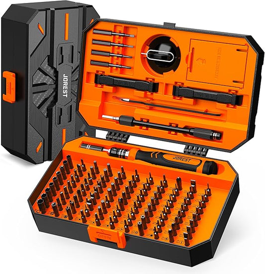 JOREST 115 in 1 Small Precision Screwdriver Set, Fathers Day Tool Gifts for Men, Magnetic Repair Tool Kit for PC, Laptop, Computer, iPhone, Macbook, Jewelers, PS5, Xbox, Switch, Electronics