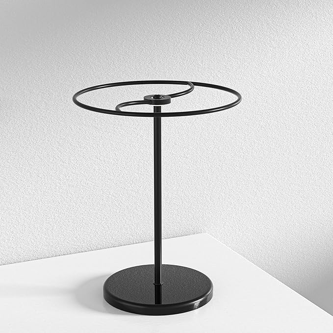 360° Rotating Sunglasses Organizer Stand, Eyewear Display Holder Stand, Eyeglasses Stand Rack for Nightstand Desk Bedroom or Shop Selling (Black)