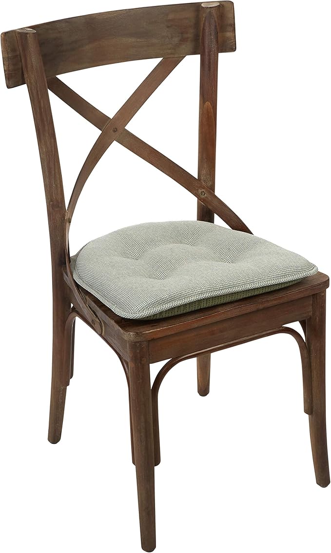 Non-Slip Chair Cushions, Assembled in USA, U-Shaped Skid-Proof Seat Pads for Dining Room, Kitchen, Office, 15"x16"