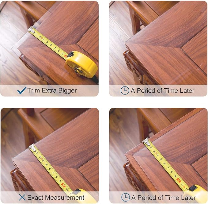LovePads Frosted Desk Mat 24 x 48 Inch, 1.5mm Thick Frosted Table Protector, Waterproof Plastic Table Cover Protector, PVC Desk Protector Mat, Vinyl Desk Cover for Desktop, Coffee & Dining Table