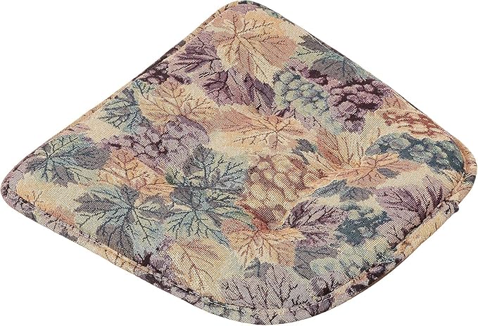 Klear Vu Raindrop The Gripper Non Slip Chair Cushions, Soft & Comfortable Seat Pad, Sitting Pillow for Kitchen, Dining or Office, 8 Count (Pack of 1), Multicolor