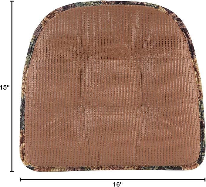 Klear Vu Raindrop The Gripper Non Slip Chair Cushions, Soft & Comfortable Seat Pad, Sitting Pillow for Kitchen, Dining or Office, 4 Count (Pack of 1), Multicolor
