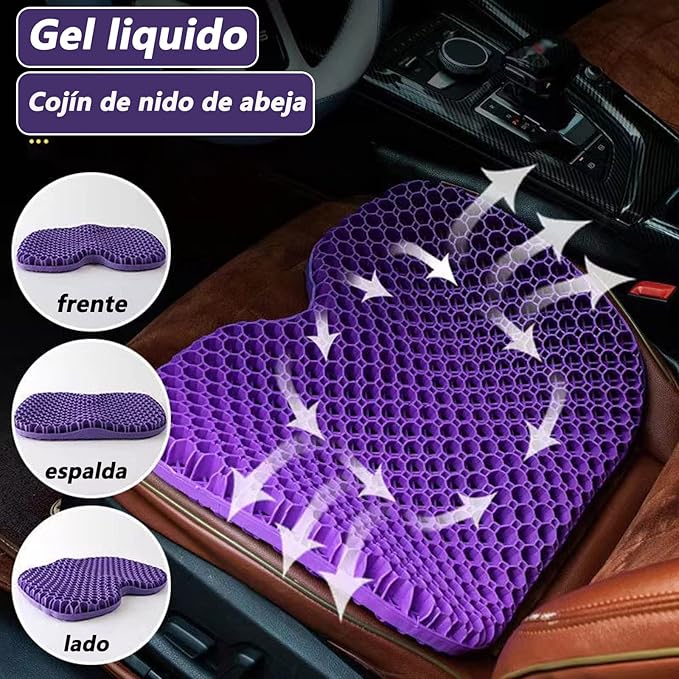 Breathable Mat, Premium Comfort Seat Cushion,1.9 Inches Thick,Soft & Breathable Long Sitting Pressure Relief,Great for Office Chairs, Wheelchair, Car Seat, Prevent Sweaty Bottom