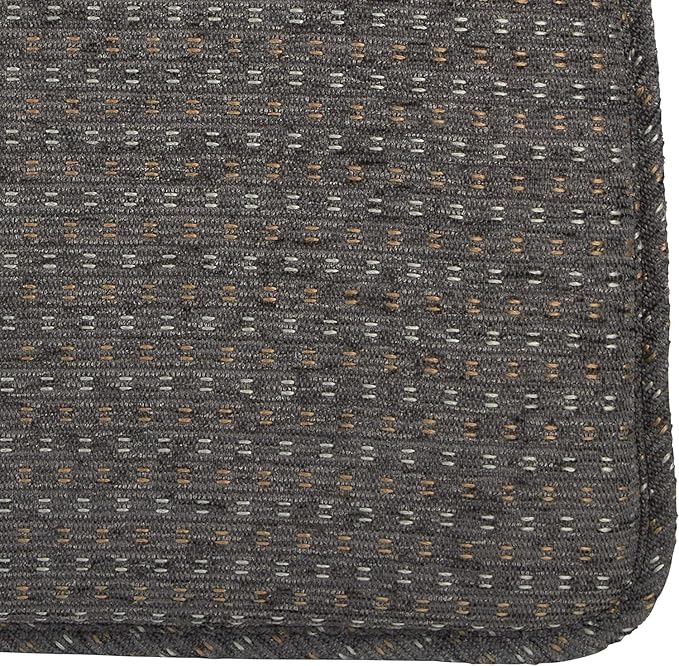 Klear Vu Raindrop The Gripper Non Slip Chair Cushions, Soft & Comfortable Seat Pad, Sitting Pillow for Kitchen, Dining or Office, 6 Count (Pack of 1), 04 Gray