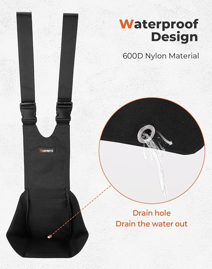 KEMIMOTO ATV Rear Passenger Foot Pegs Universal Adjustable Foldable Wear-resistant Foot Rest Made of 600D Oxford Compatible With Polaris Sportsman Kawasaki Arctic Cat 2 Pcs
