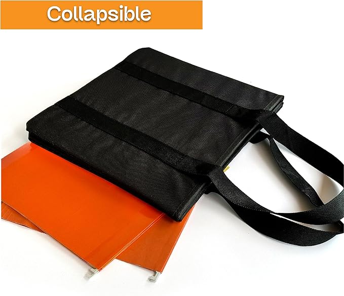 Trenton Gifts Foldable File Bag. Black