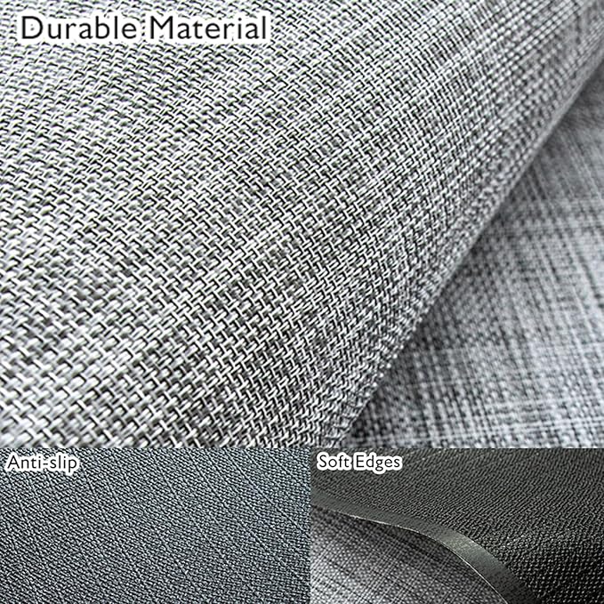 Sycoodeal Office Chair Mat for Hardwood & Tile Floor,Computer Gaming Chair Mat for Rolling Chairs Non-Curve, Anti-Slip, Heavy Duty Floor Protector for Home Office,Grey (40" x 55")