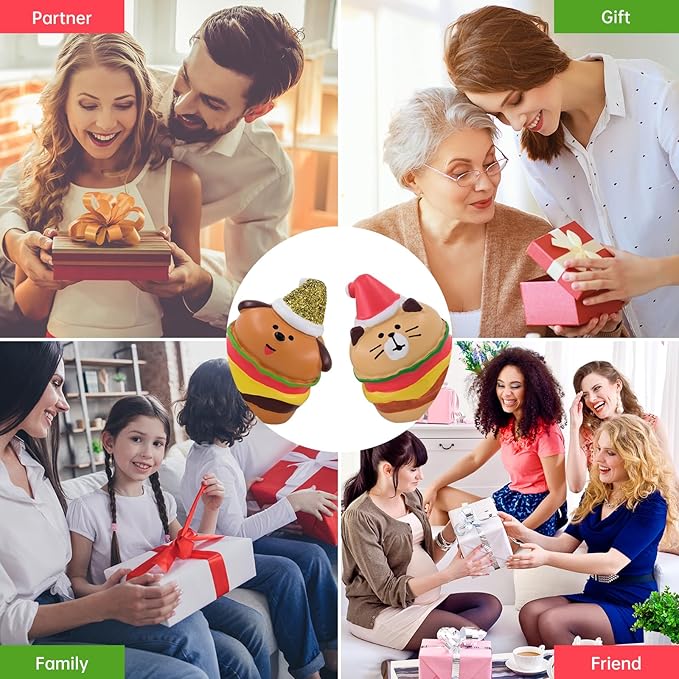 RAQWI Hamburger Cat Figurines Miniature Fast Food Accessories for Office, Home Decoration Perfect for Desk Decor