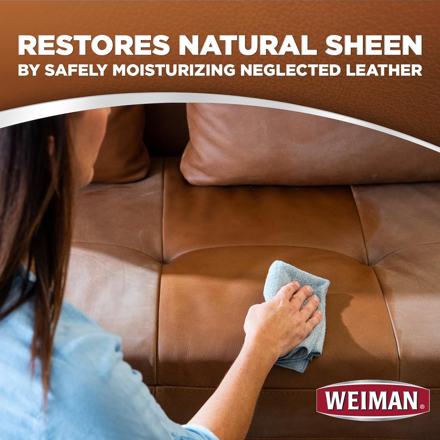 Leather Cleaner, Conditioner & Protector, 2 Pack Wipe with Cloth | UV Protection from Cracking & Fading, All Finished Leather Surfaces, Auto, Sofas, Shoe, Bag & Jacket
