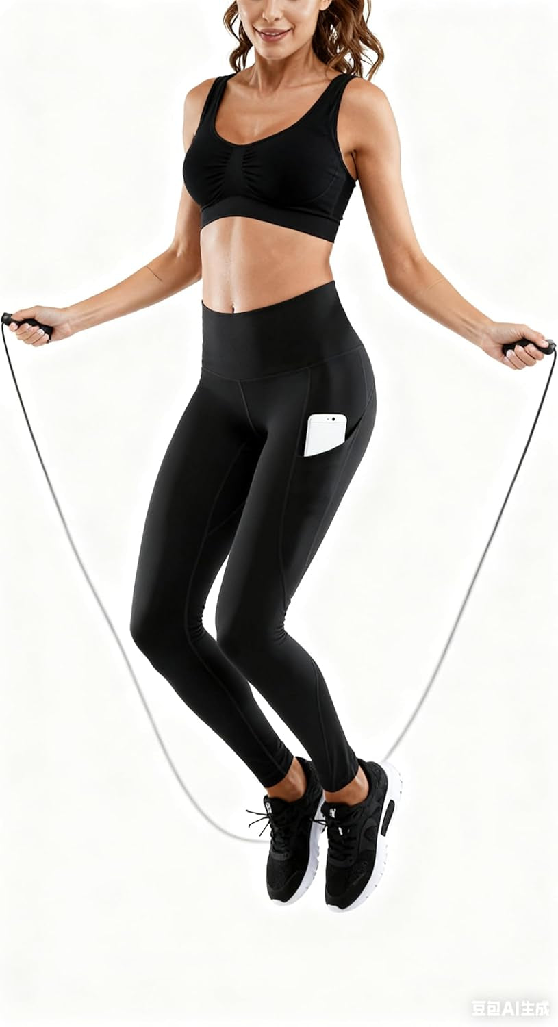 Women High Waist Yoga Pants with Pockets Stretch Soft Leggings | Tummy Control,4 Ways Stretch,Inner Pocket,Daily Wear,Lightweight,Breathable,Self-Cultivation,Casual,Going Out,Gym,Quick-Dry