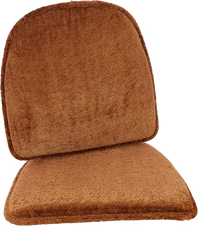 Klear Vu Raindrop The Gripper Non Slip Chair Cushions, Soft & Comfortable Seat Pad, Sitting Pillow for Kitchen, Dining or Office, 2 Count (Pack of 1), Spice