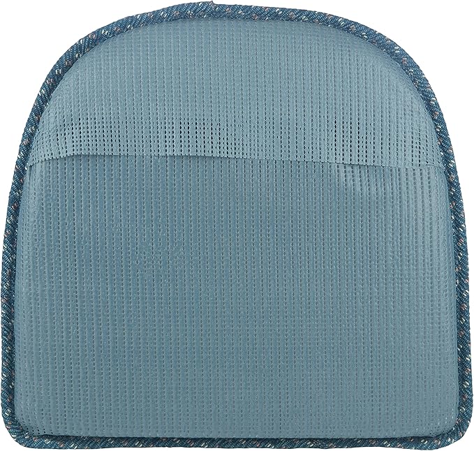 Klear Vu Raindrop The Gripper Non Slip Chair Cushions, Soft & Comfortable Seat Pad, Sitting Pillow for Kitchen, Dining or Office, 4 Count (Pack of 1), Wedge