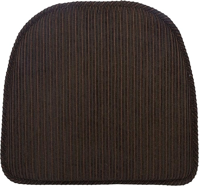 Klear Vu Raindrop The Gripper Non Slip Chair Cushions, Soft & Comfortable Seat Pad, Sitting Pillow for Kitchen, Dining or Office, 4 Count (Pack of 1), Nikita Chocolate