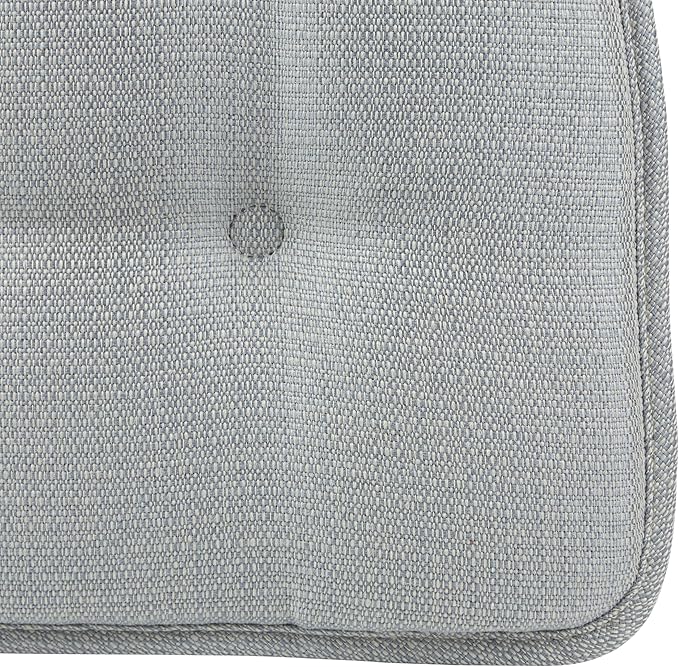 Klear Vu Omega Non-Slip Chair Cushions, Assembled in USA, U-Shaped Skid-Proof Seat Pads for Dining Room, Kitchen, Office, 15"x16", Solid Gray, 4 Pack