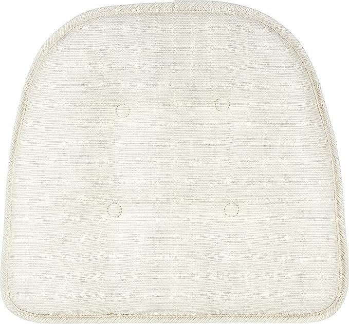 Non-Slip Chair Cushions, Assembled in USA, U-Shaped Skid-Proof Seat Pads for Dining Room, Kitchen, Office, 15"x16"