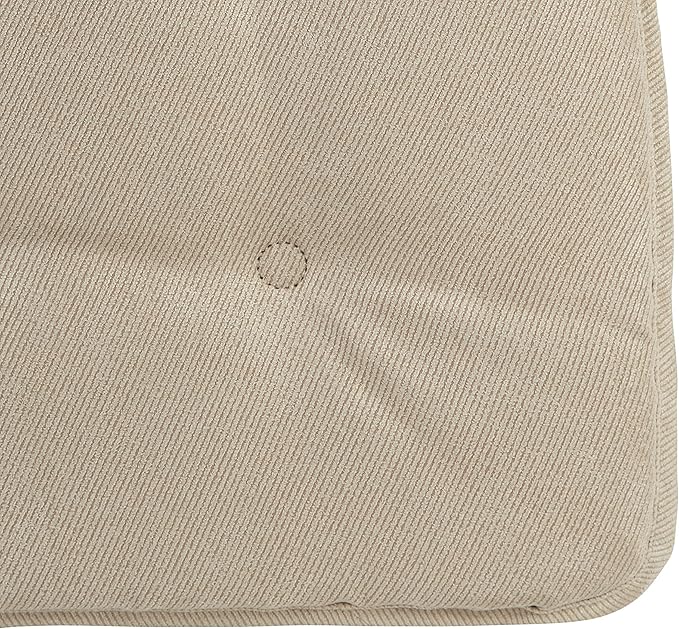 Klear Vu Omega Non-Slip Chair Cushions, Assembled in USA, U-Shaped Skid-Proof Seat Pads for Dining Room, Kitchen, Office, 15"x16" 4 Pack Linear Stone 4 Count
