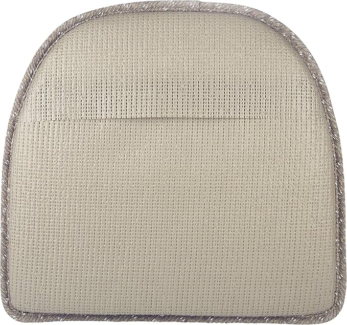 Klear Vu Raindrop The Gripper Non Slip Chair Cushions, Soft & Comfortable Seat Pad, Sitting Pillow for Kitchen, Dining or Office, 4 Count (Pack of 1), Dove