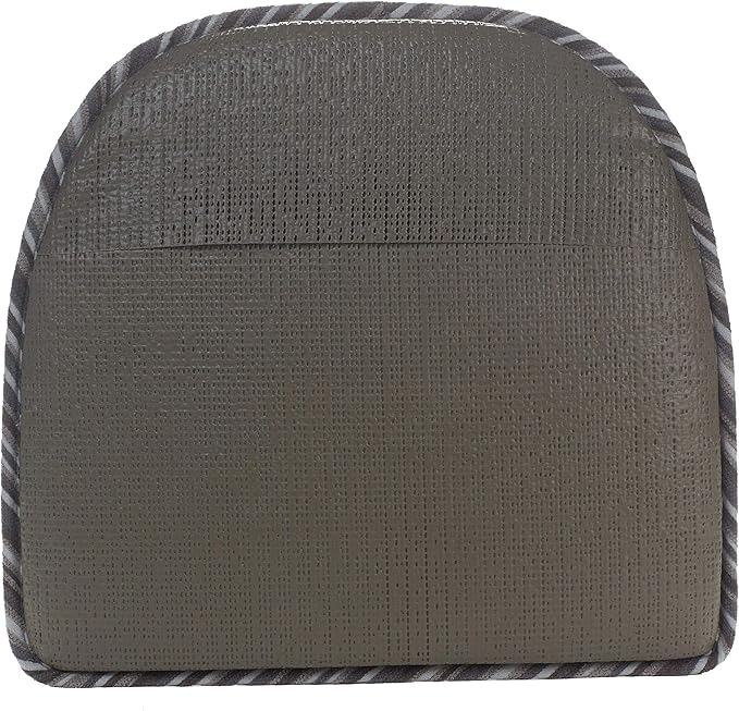 Klear Vu Raindrop The Gripper Non Slip Chair Cushions, Soft & Comfortable Seat Pad, Sitting Pillow for Kitchen, Dining or Office, Driftwood Stripe, 4 Count (Pack of 1)