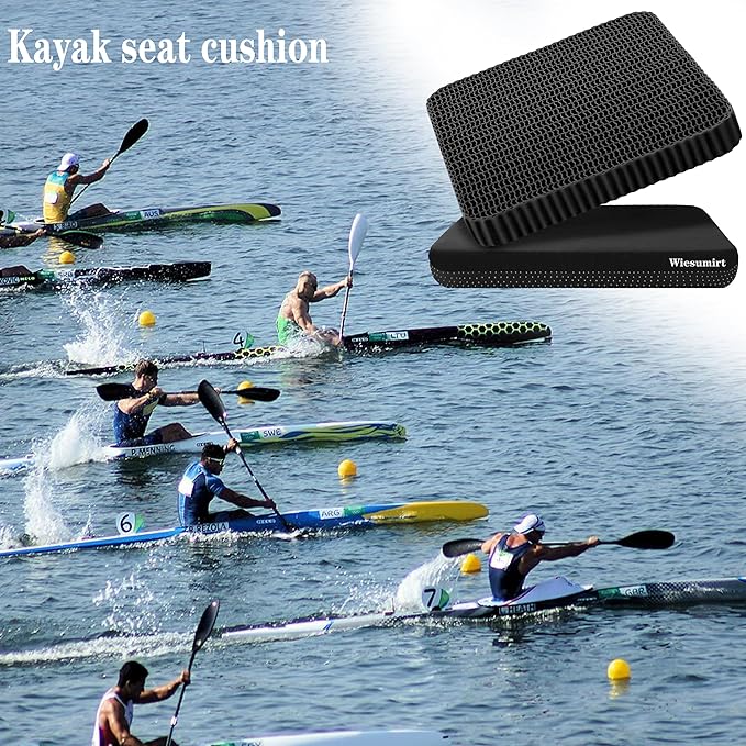 Breathable Grid Seat Cushion, Large and Wide Gel Seat Cushion, Soft Cooling Support Chair Cushion for Office, Home, Wheelchair, Car, Recliner, Gel Cushion for Back, Sciatica, Tailbone, Pain Relief.