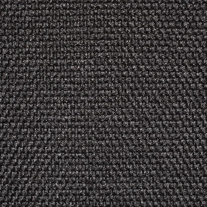 Klear Vu Omega Non-Slip Chair Cushions, Assembled in USA, U-Shaped Skid-Proof Seat Pads for Dining Room, Kitchen, Office, 15"x16", Solid Midnight Black, 4 Pack