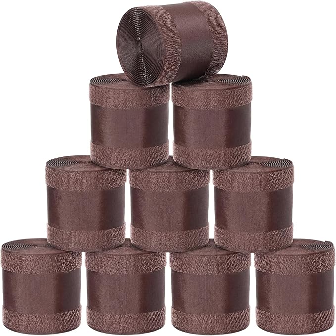WILLBOND Carpet Cord Cover Cable Protector Floor Cover Cable Protector Management Only for Commercial Office Carpet (98.43 ft,Brown)