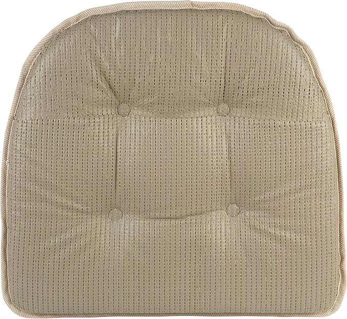 Non-Slip Chair Cushions, Assembled in USA, U-Shaped Skid-Proof Seat Pads for Dining Room, Kitchen, Office, 15"x16"