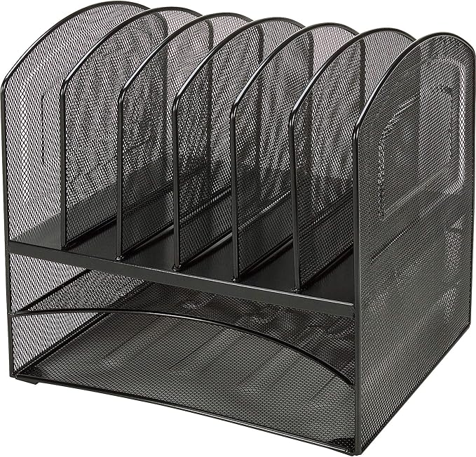 Lorell LLR37523 Horizontal Vertical Mesh Desk Organizer