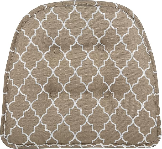 Non-Slip Chair Cushions, Assembled in USA, U-Shaped Skid-Proof Seat Pads for Dining Room, Kitchen, Office, 15"x16"