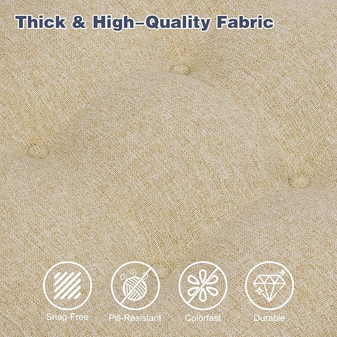 baibu Dining Chair Cushions, Dual-Layer Patent Design Memory Foam Kitchen Chair Cushions, Non-Slip Seat Pads with Ties, 16.5 x 16.5 x 3.5in, 1 Pack, Beige